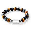 Men’s 10MM Natural Stone Bracelet – Handcrafted Energy Beads for Strength & Balance Featuring Tiger Eye, Howlite, Hematite, Agate, and More