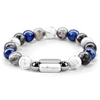 Men’s 10MM Natural Stone Bracelet – Handcrafted Energy Beads for Strength & Balance Featuring Tiger Eye, Howlite, Hematite, Agate, and More