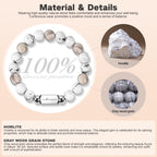 Men’s 10MM Natural Stone Bracelet – Handcrafted Energy Beads for Strength & Balance Featuring Tiger Eye, Howlite, Hematite, Agate, and More