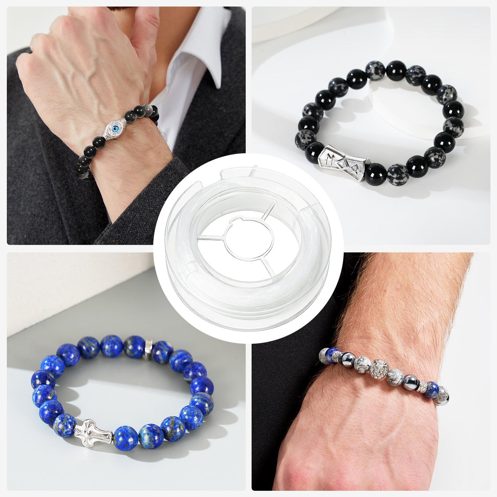 Replacement Elastic Cord for Beaded Bracelets – Strong, Flexible Cord for Easy Restringing