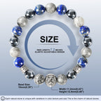 Lion Head Men’s Beaded Bracelet – Natural Gemstone Bracelet Symbolizing Courage, Strength & Inner Power