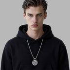 925 Sterling Silver St. Michael Necklace – Christian Archangel Medal Pendant with Stainless Steel Chain, Symbol of Divine Protection, Faith & Strength