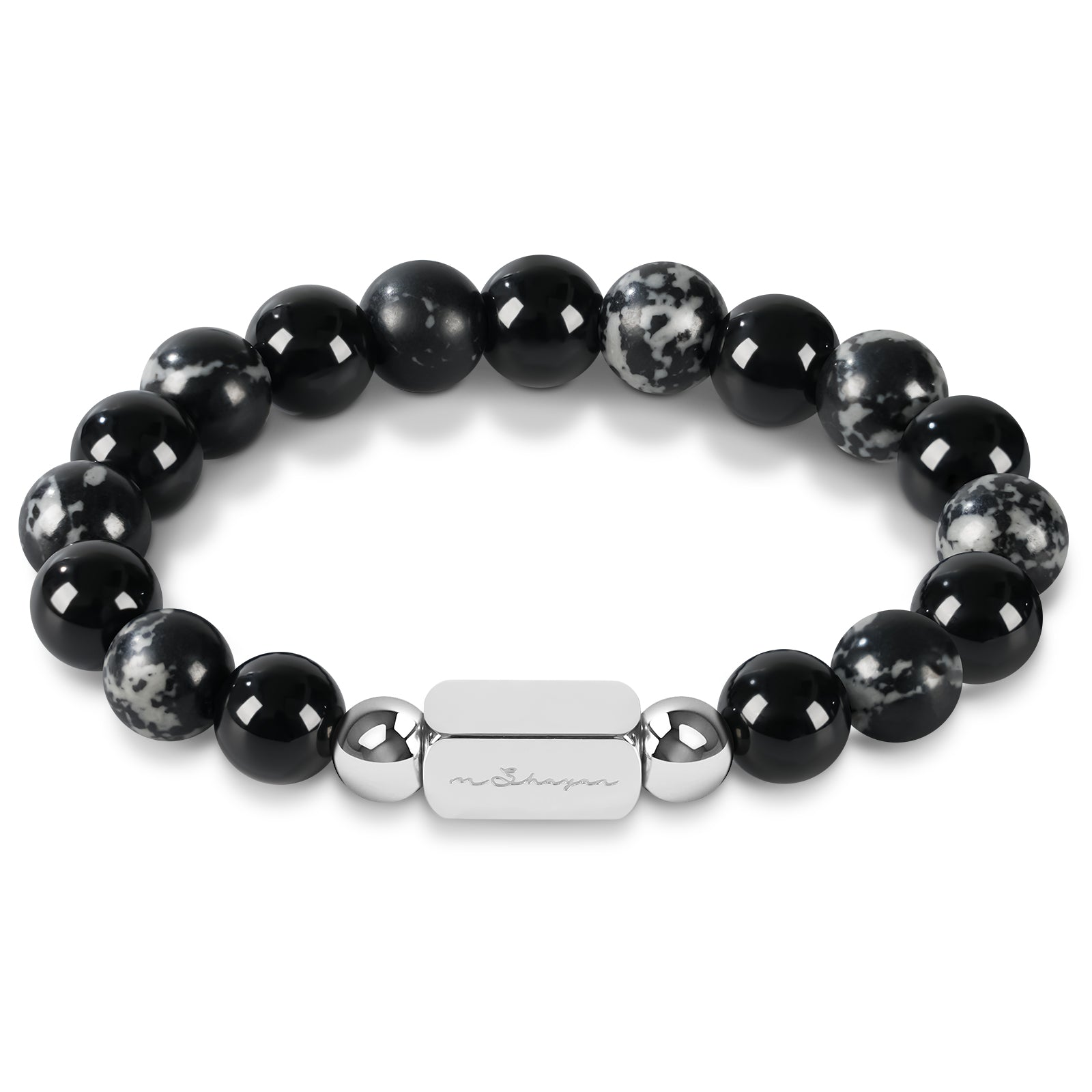 Men’s 10MM Natural Stone Bracelet – Handcrafted Energy Beads for Strength & Balance Featuring Tiger Eye, Howlite, Hematite, Agate, and More